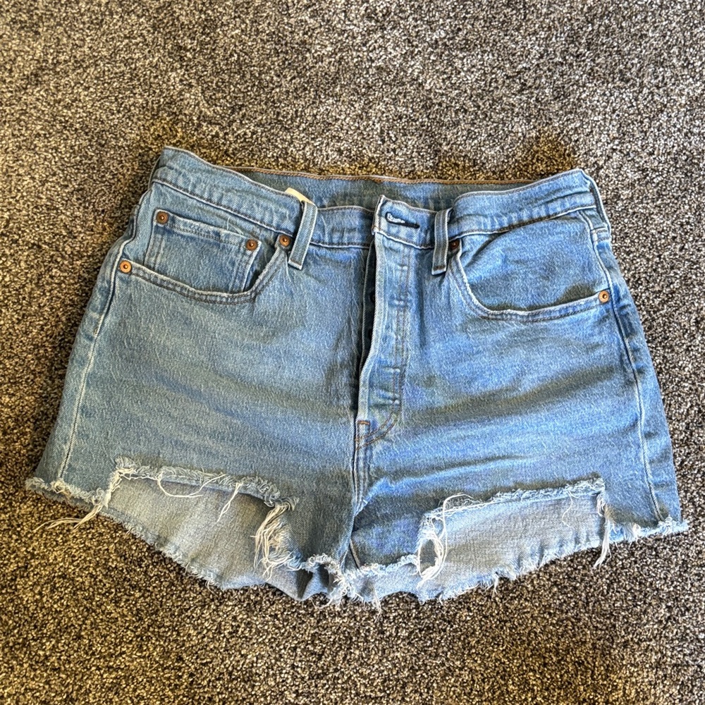 Levi's Blue Denim 501 Shorts